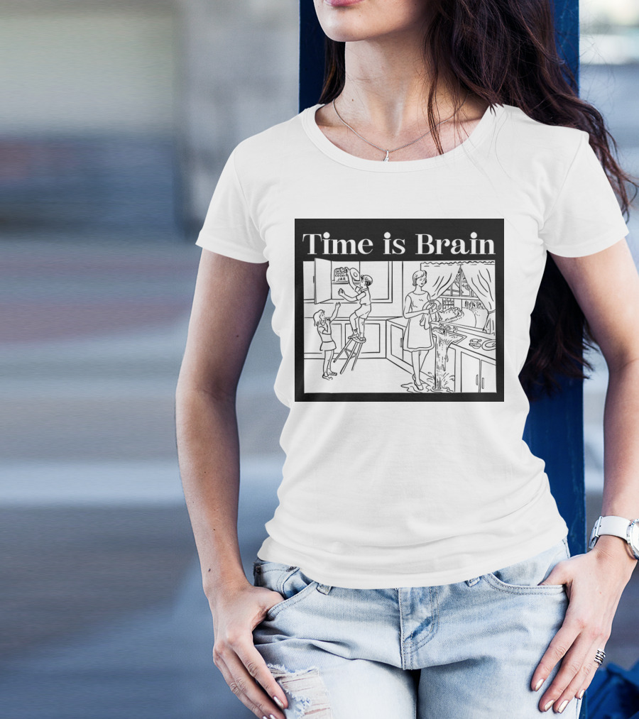 Time Is Brain Kitchen Scene Classic T-Shirt