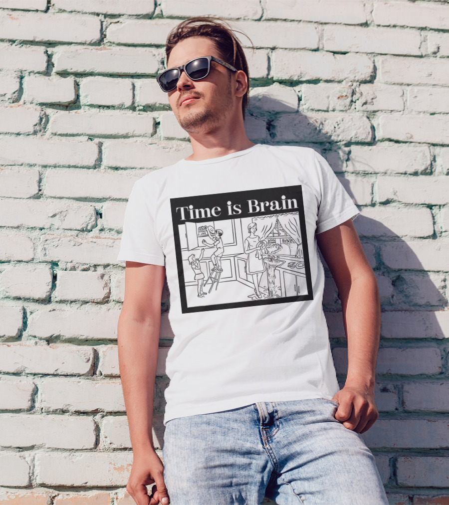 Time Is Brain Kitchen Scene Classic T-Shirt