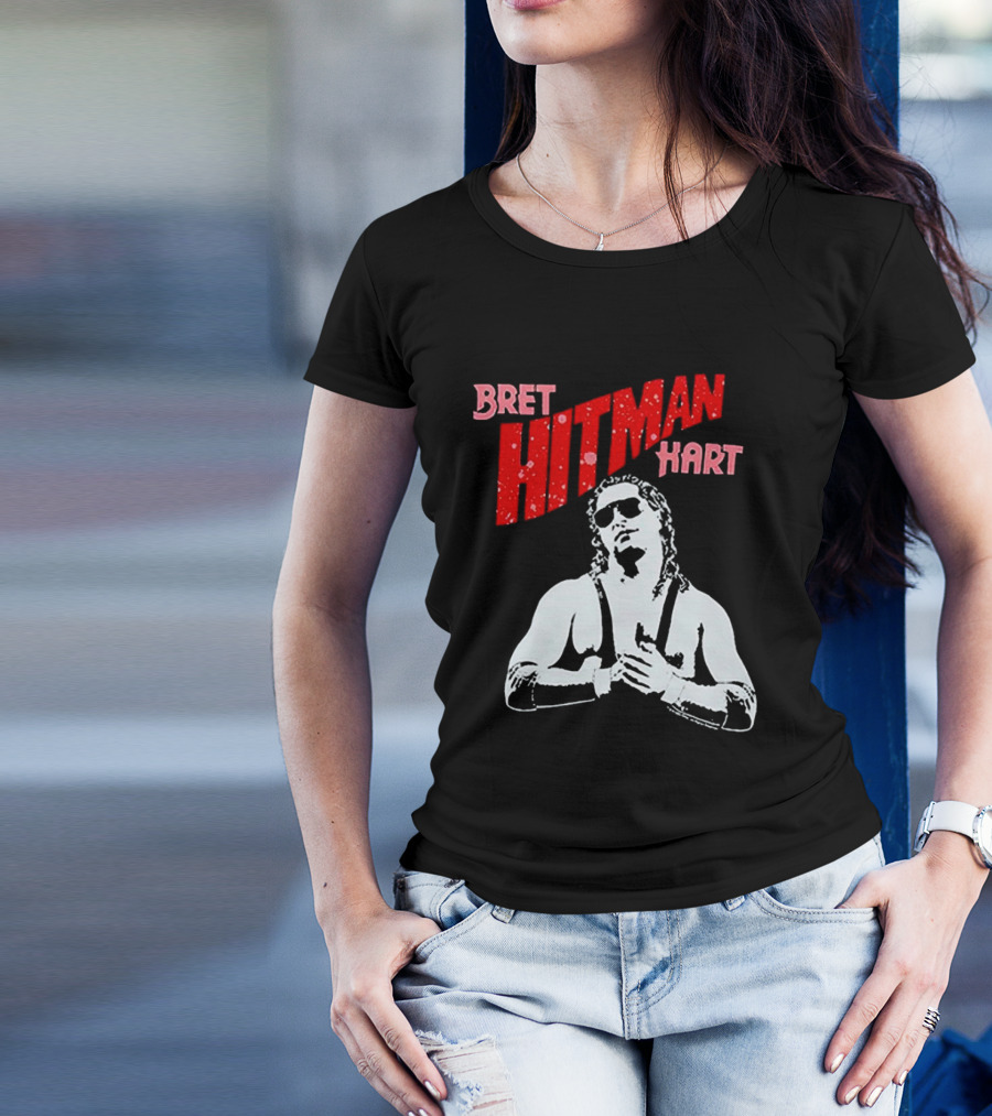 Bret Hitman Hart Wrestling Iconic T-Shirt