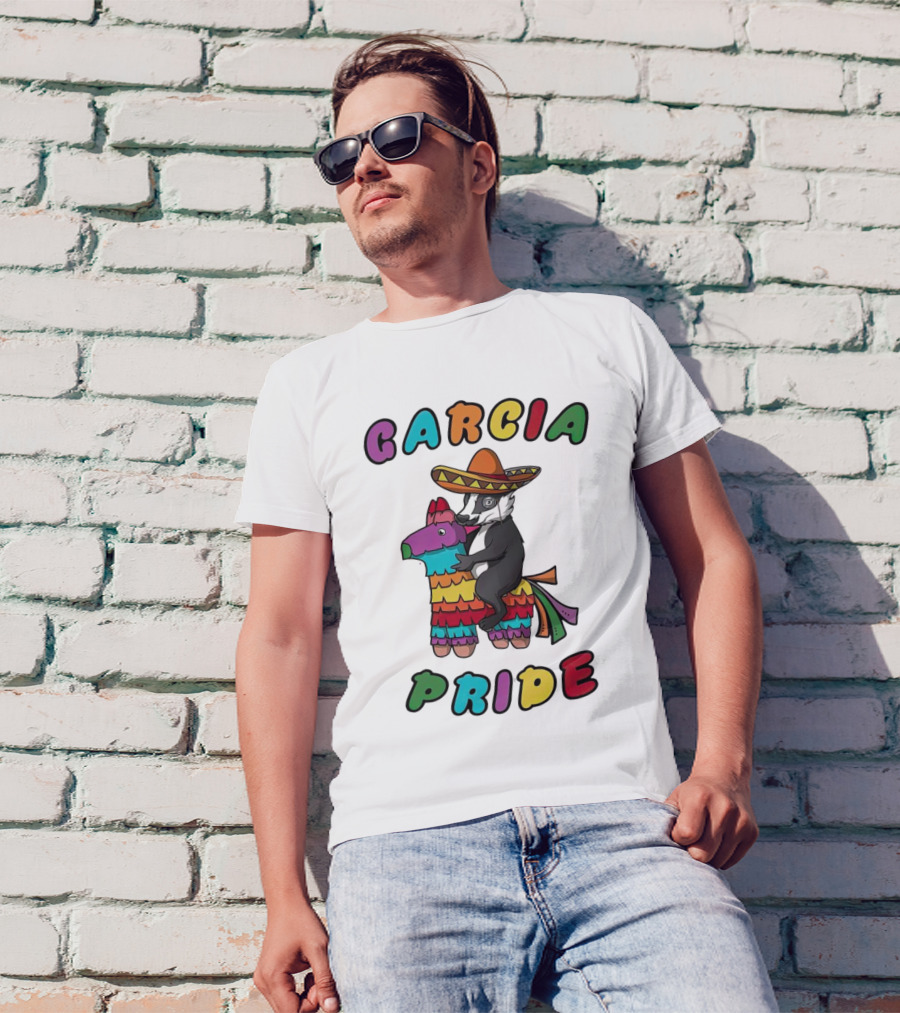 Garcia Pride Piñata Sombrero Rainbow Colors T-Shirt
