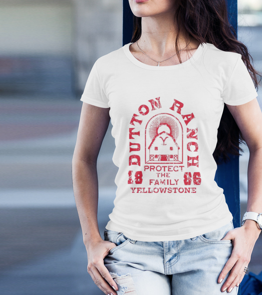 Yellowstone Dutton Ranch Protect The Family 1886 T-Shirt