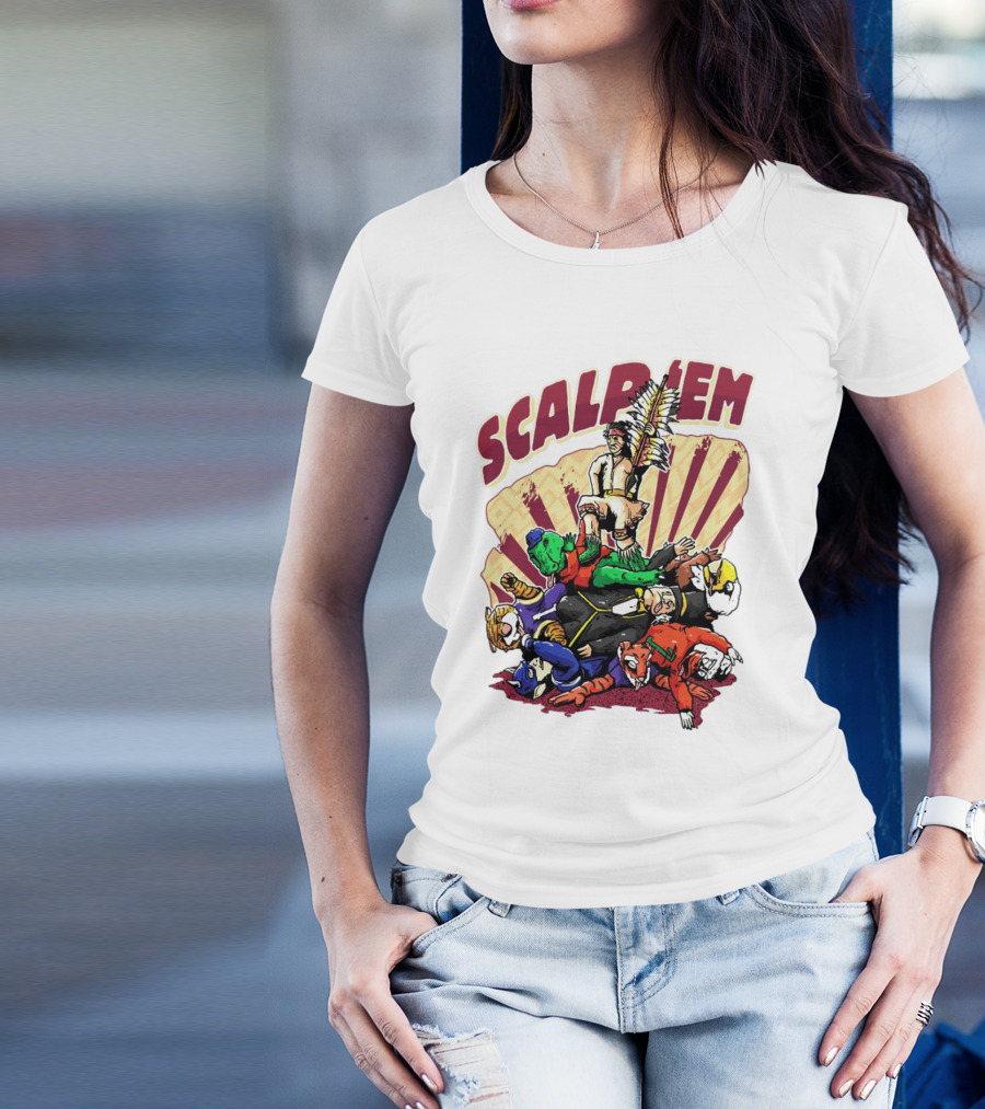 Scalp Em Florida State Seminoles Football Victory Over Rivals T-Shirt