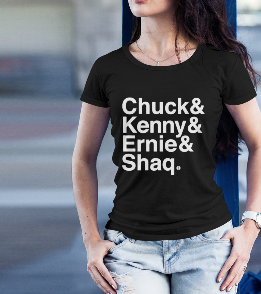 Chuck And Kenny And Ernie And Shaq NBA Legends Panel Names T-Shirt