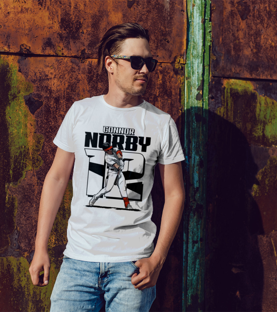 Connor Norby Baltimore Orioles Number 12 Player T-Shirt