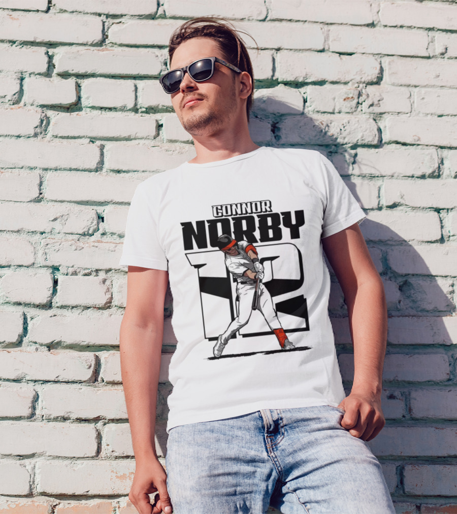 Connor Norby Baltimore Orioles Number 12 Player T-Shirt