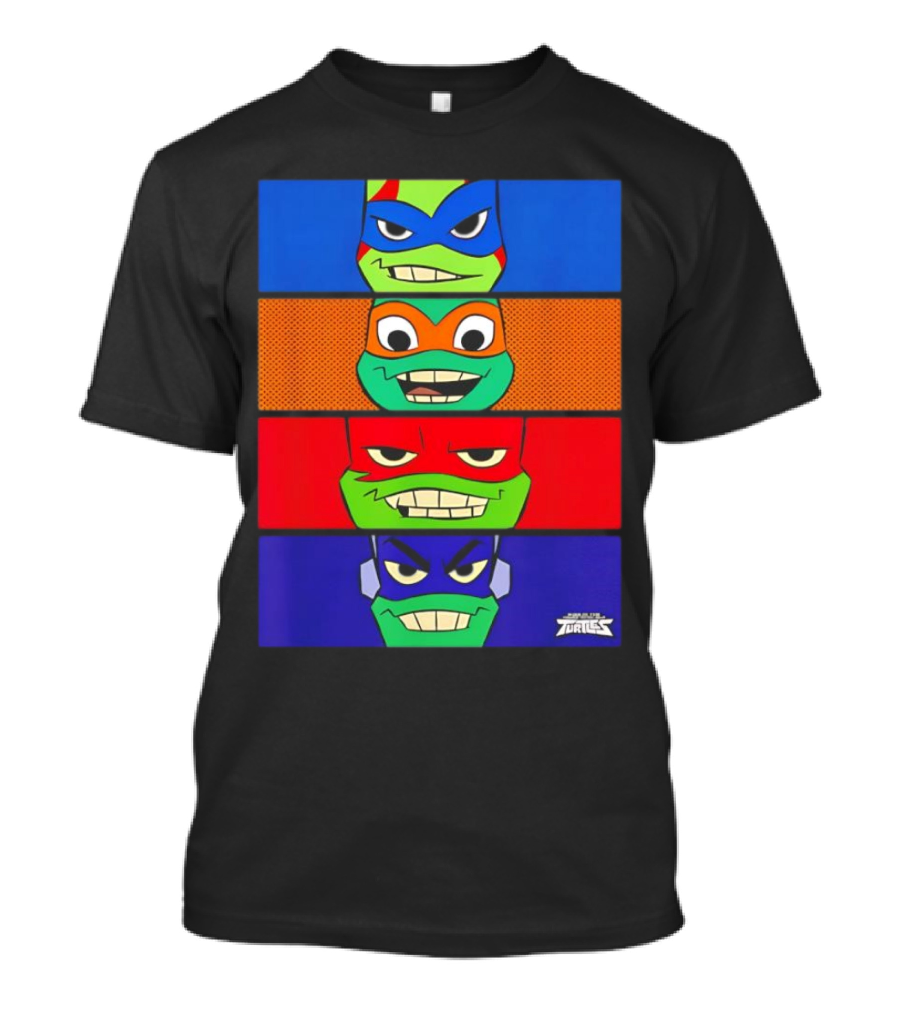 Mademark X Teenage Mutant Ninja Turtles Rise Of The Teenage Mutant Ninja Turtles Sewer Squad Colorful Character Faces T-Shirt