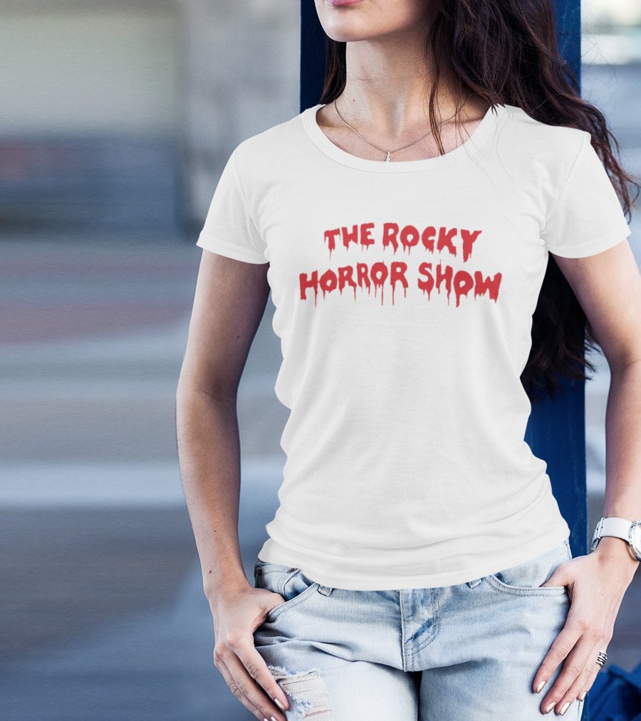 The Rocky Horror Show Dripping Red Horror Font T-Shirt