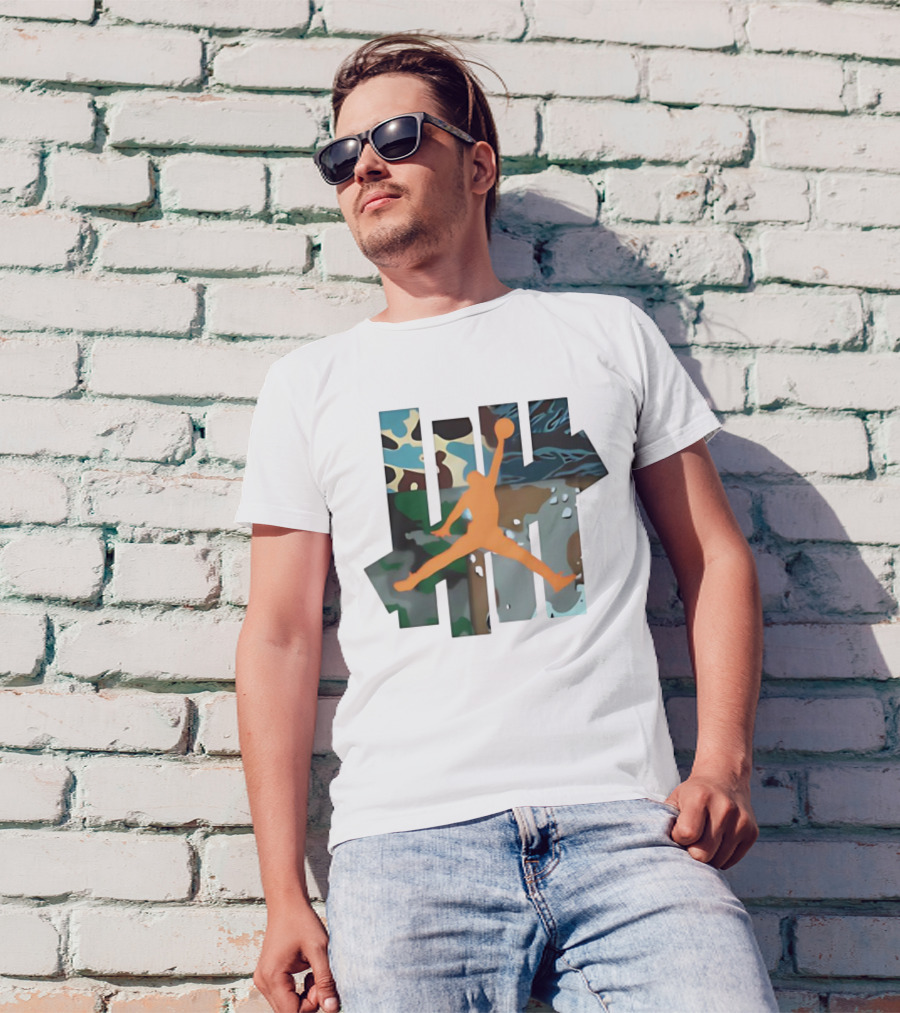 Luka Doncic Jordan X Undefeated Camo Jumpman Be More Prepared Than Anyone Else T-Shirt