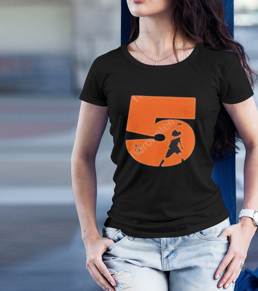 Sergio Number 5 Soccer Player Silhouette Iconic T-Shirt