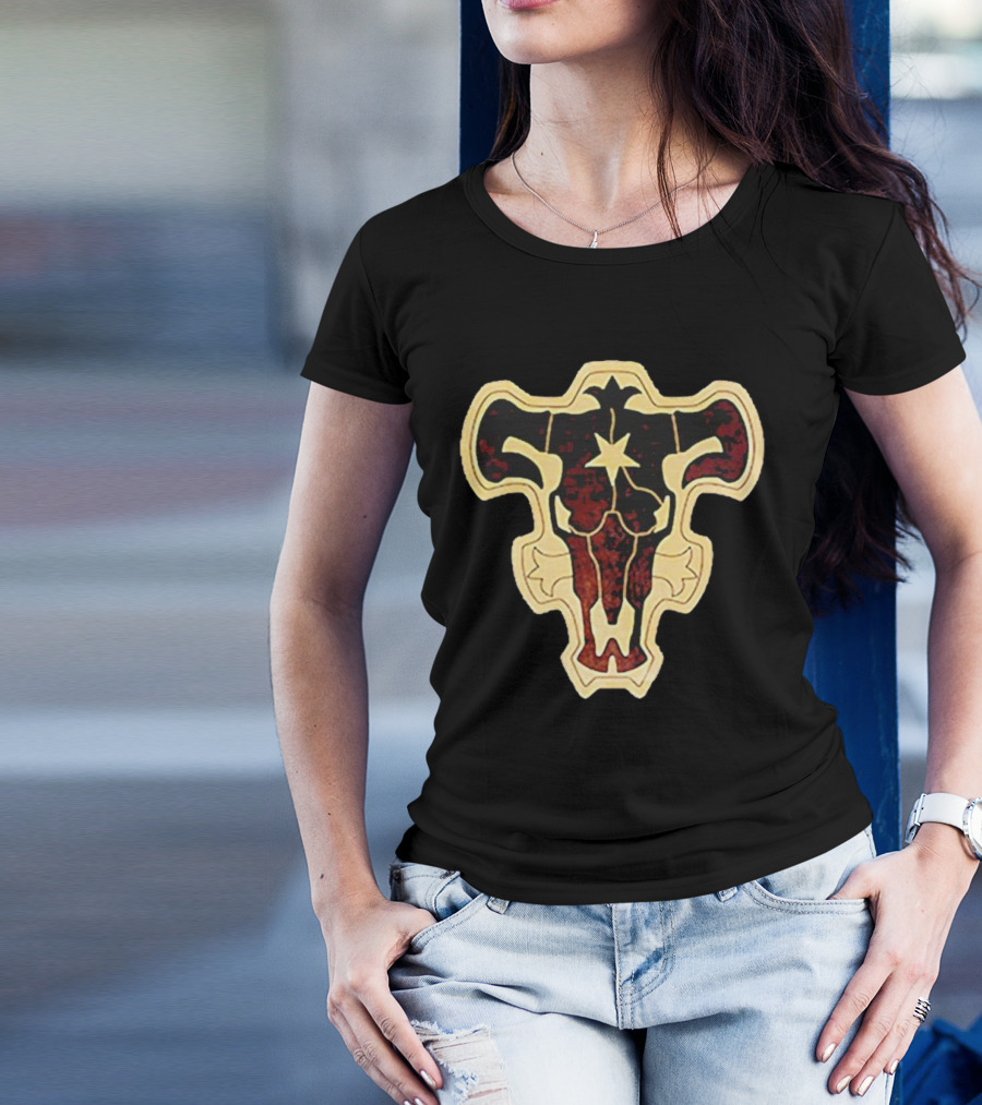 Zora Ideale Black Bull Symbol Black Clover Series T-Shirt