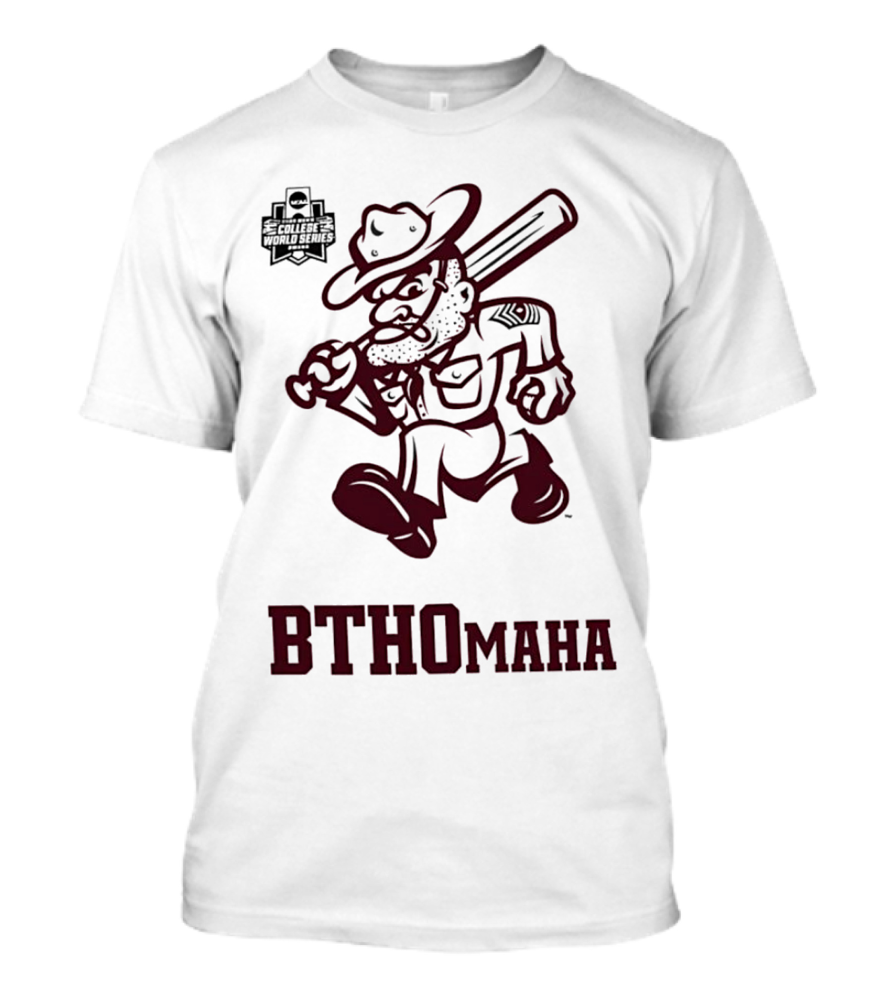 Texas A&M Aggies BTHOmaha NCAA Men’s Baseball College World Series 2024 Champion T-Shirt