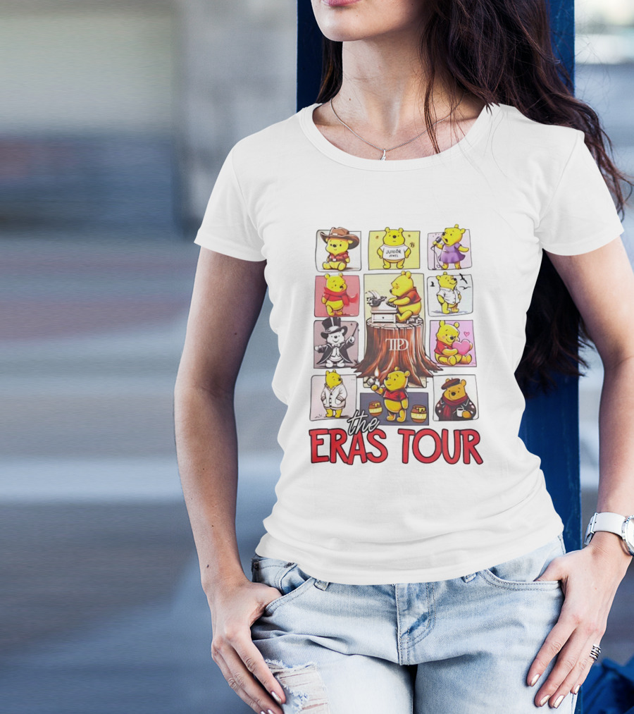 Winnie The Pooh In Diverse Costumes The Eras Tour T-Shirt