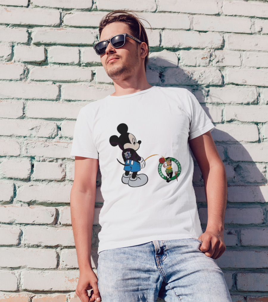 Mickey Mouse Dallas Mavericks Versus Boston Celtics T-Shirt