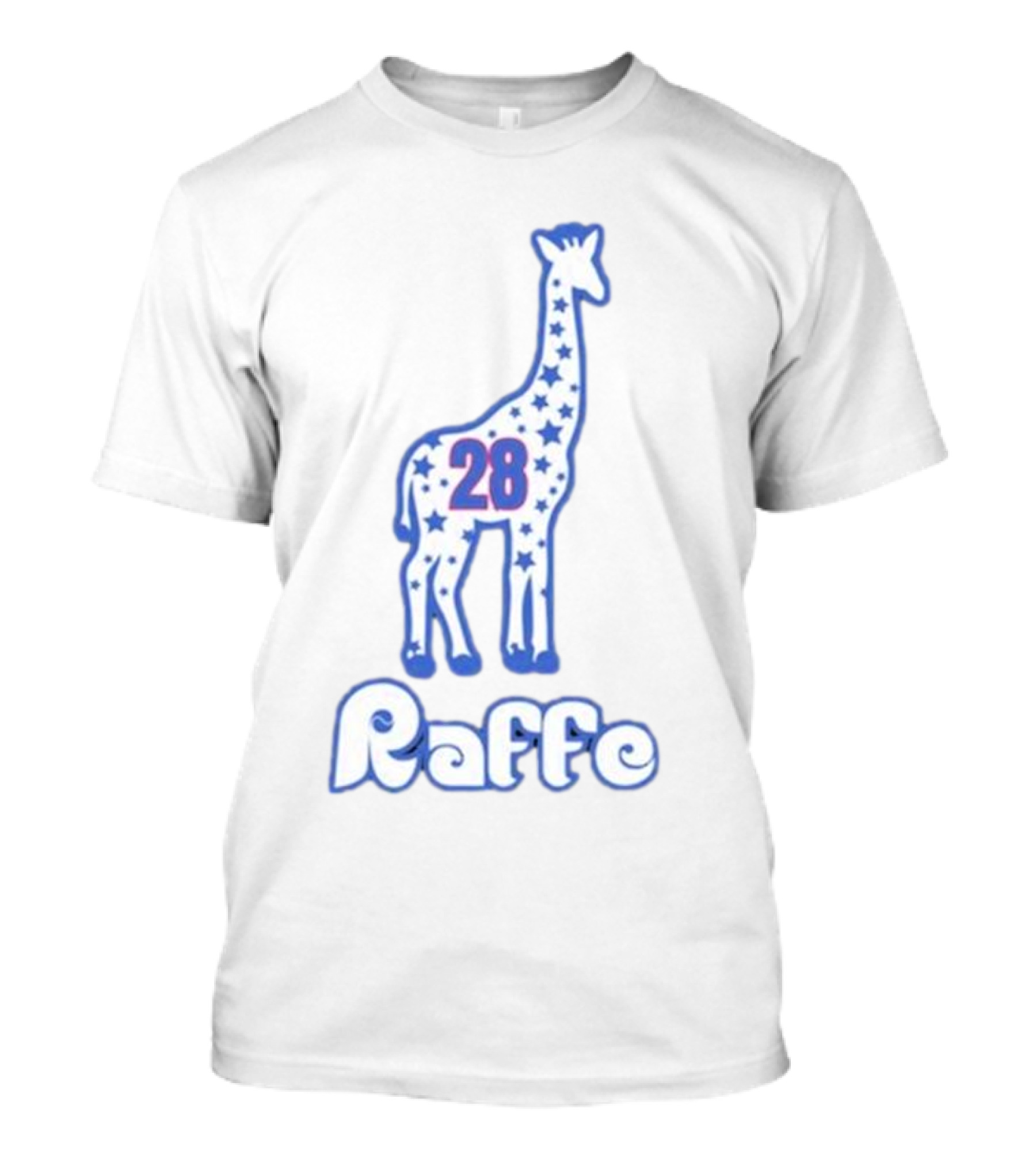 Raffe 28 Phillygoat Giraffe Stars T-Shirt