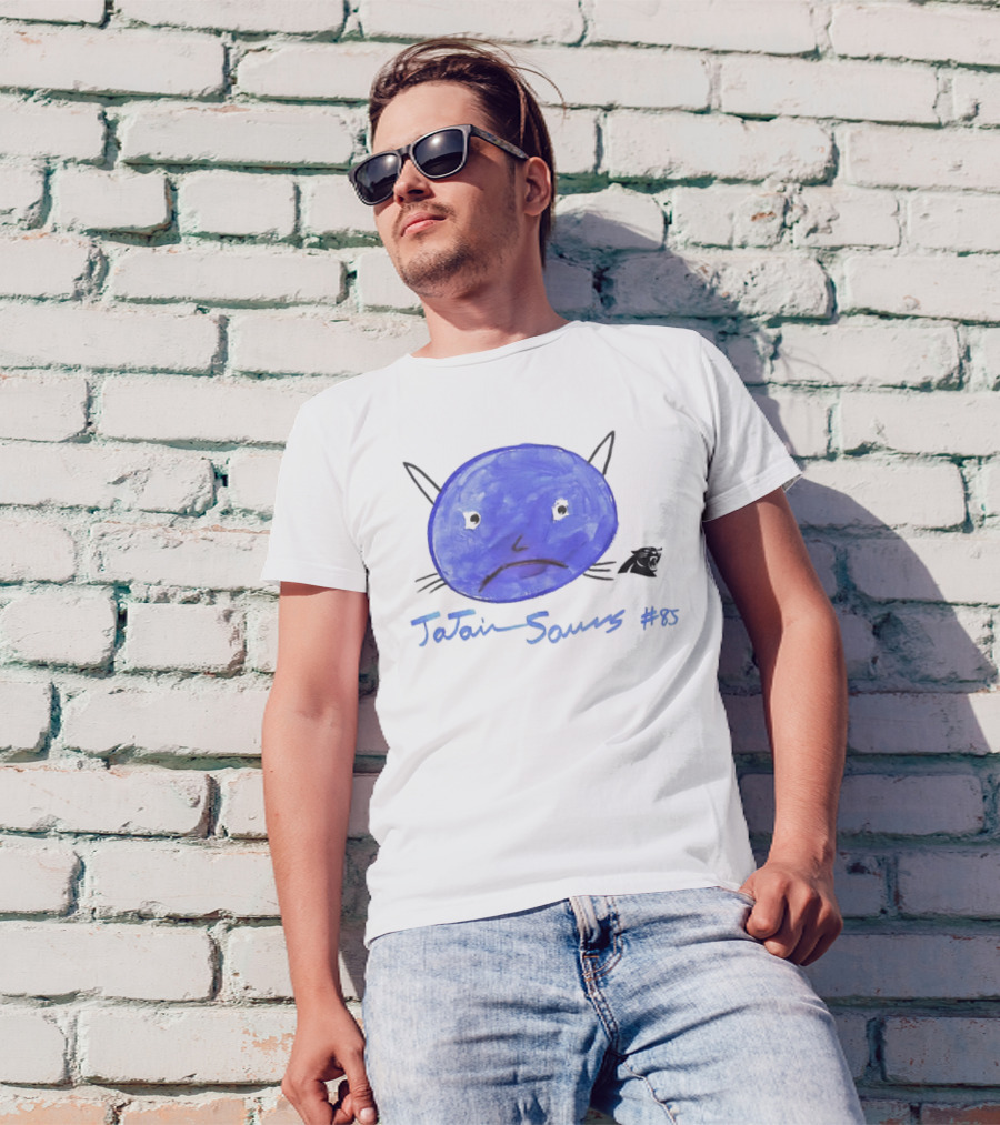 Rookies Paint Carolina Panthers Jajaun Saurs #85 T-Shirt