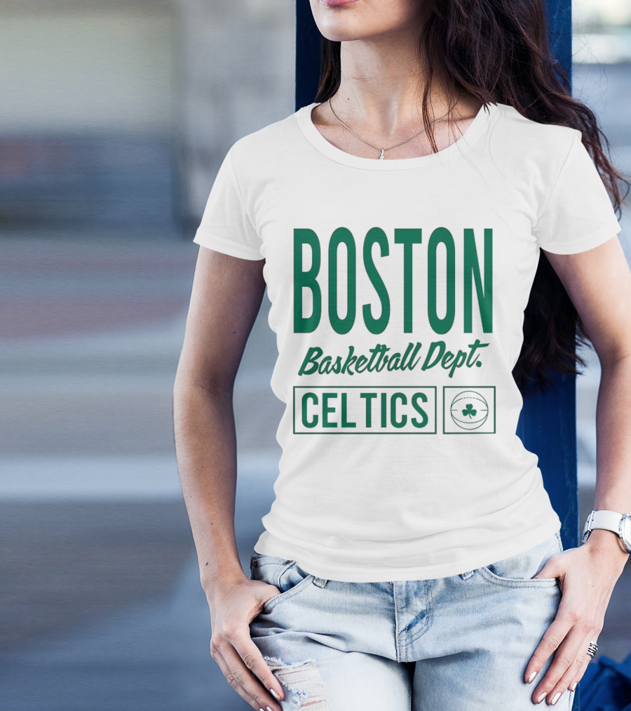 Boston Celtics Basketball Dept Celtics Shamrock T-Shirt