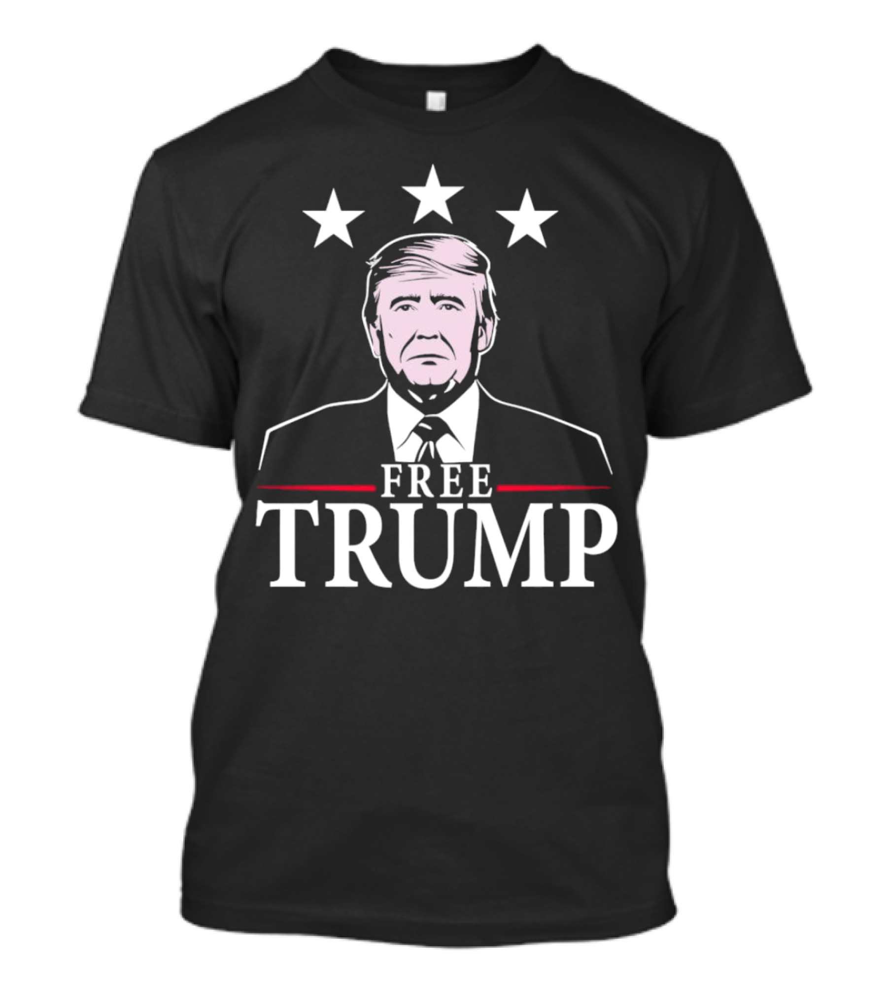 Free Trump 2024 Stars American Back T-Shirt