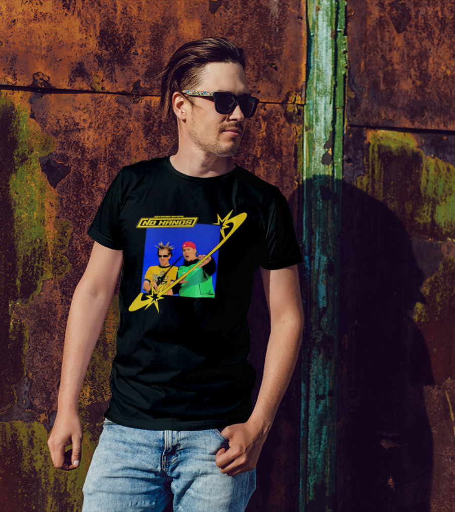 Joey Valence And Brae No Hands Retro Graphic Duo In Yellow And Green With Starburst T-Shirt