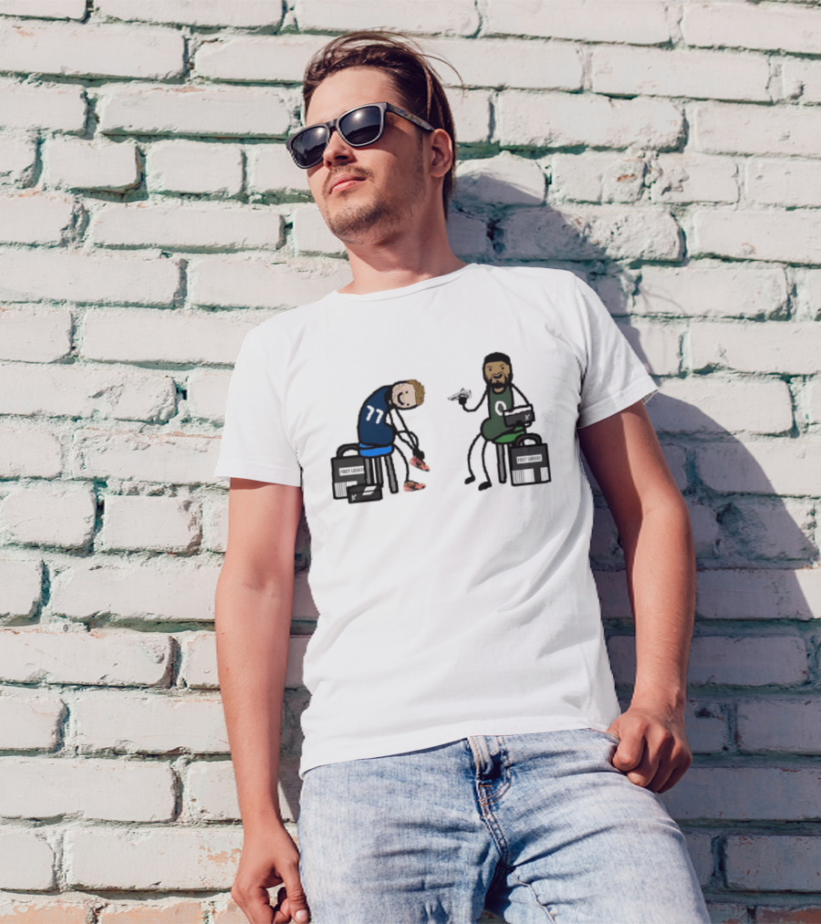 Luka And Tatum Preparing For Basketball Finals Showdown T-Shirt