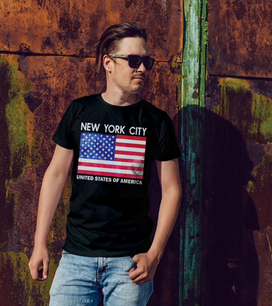 NEW YORK CITY UNITED STATES OF AMERICA FLAG T-Shirt