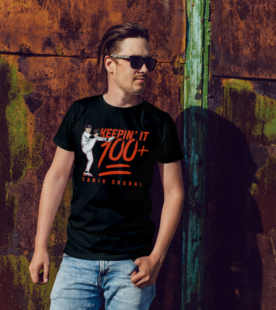 Tarik Skubal Keepin’ It 100+ Pitcher Pose T-Shirt