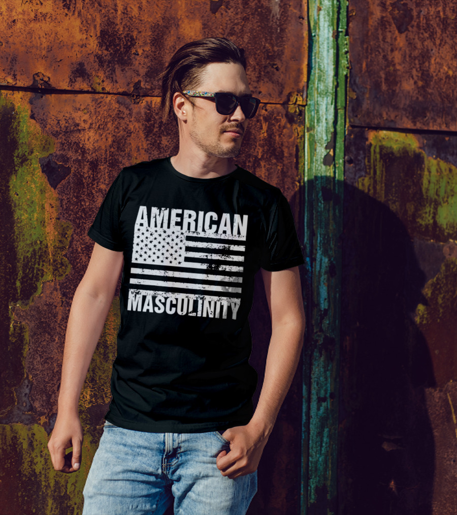 AMERICAN MASCULINITY USA FLAG T-Shirt