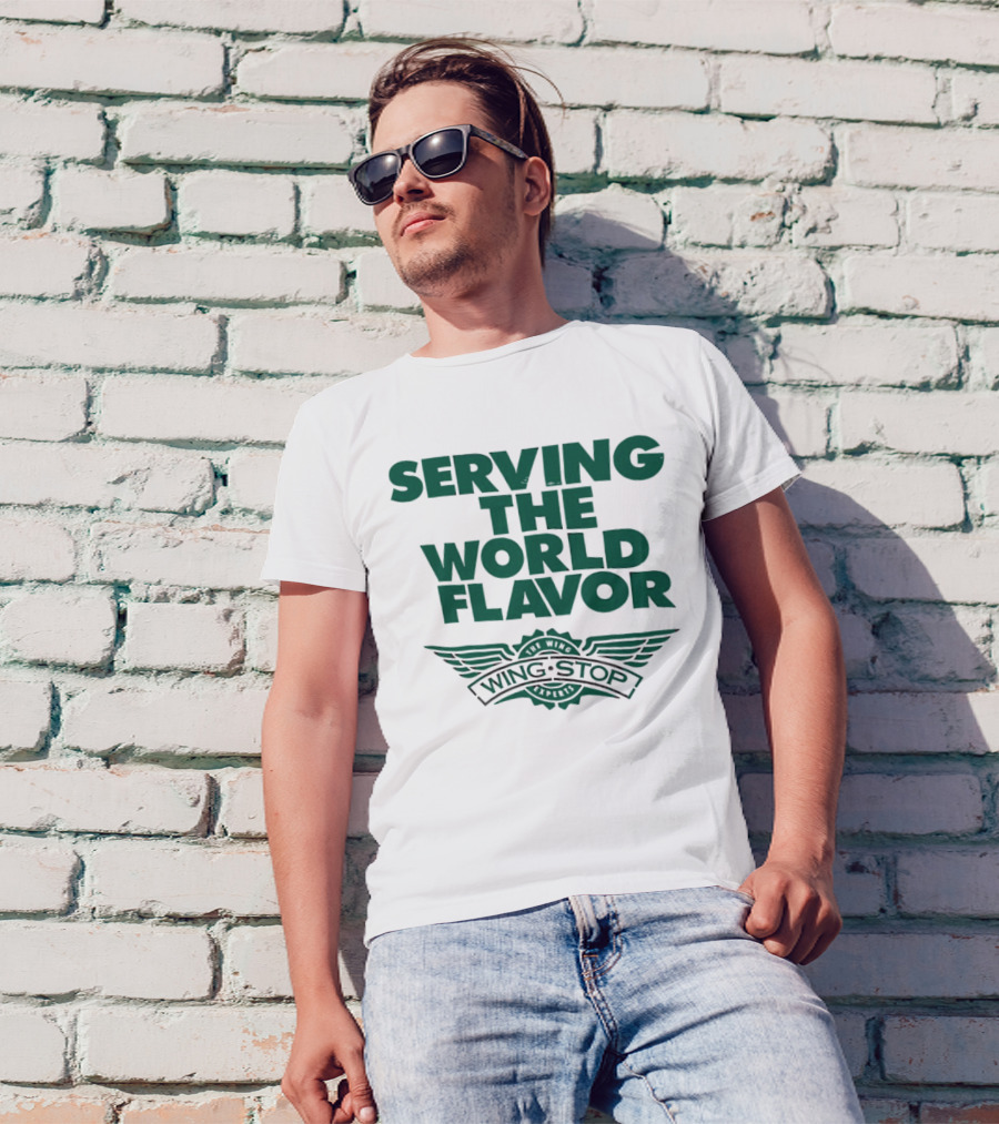 Serving The World Flavor Wingstop Wings Of The World T-Shirt