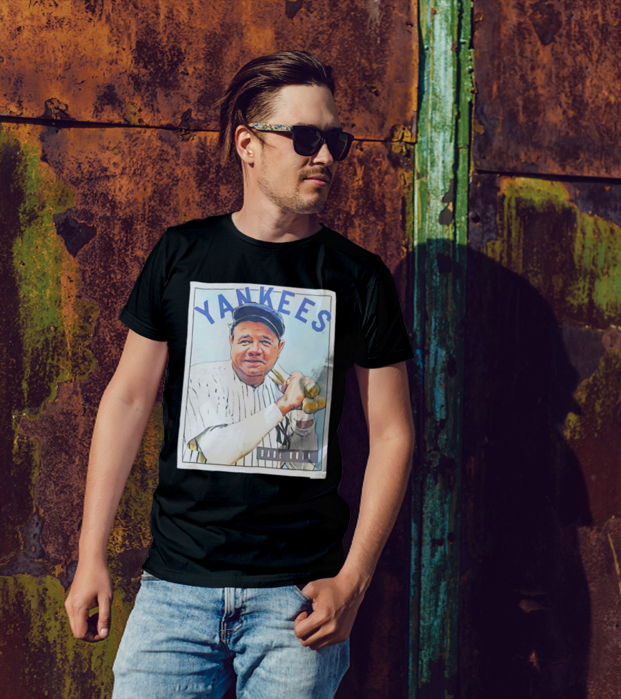 YANKEES Babe Ruth Baseball T-Shirt