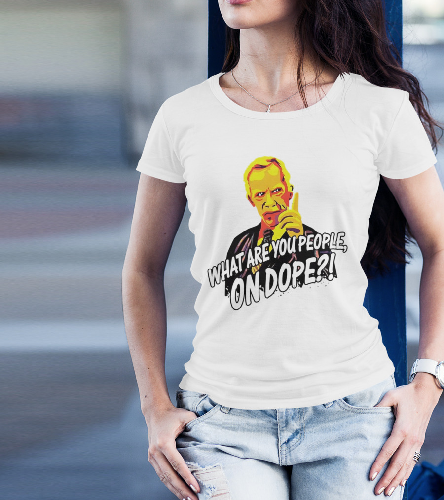 What Are You People On Dope Bold Pop Art Style Mr Hand T-Shirt