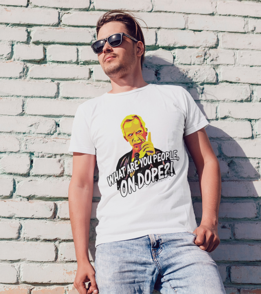 What Are You People On Dope Bold Pop Art Style Mr Hand T-Shirt