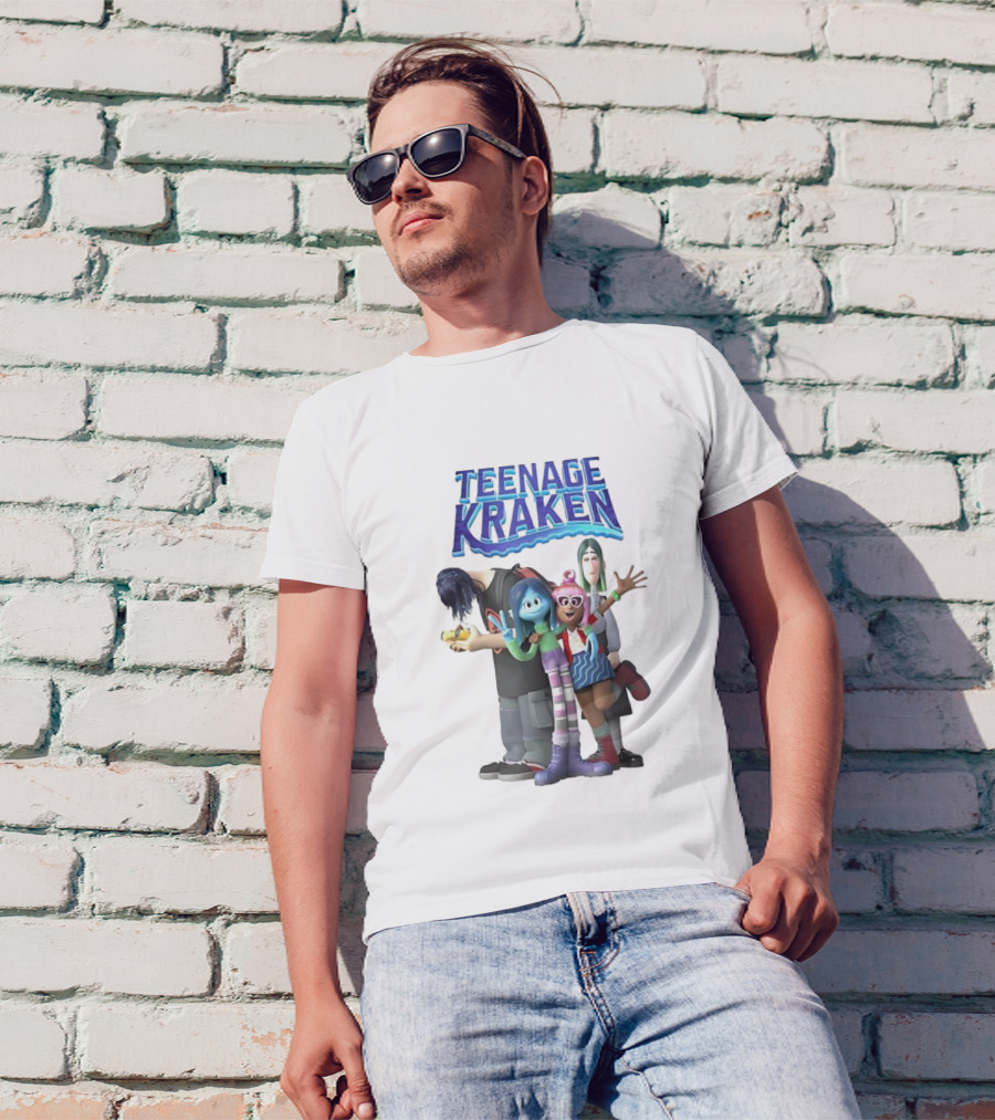 Teenage Kraken Animated Characters Ensemble T-Shirt