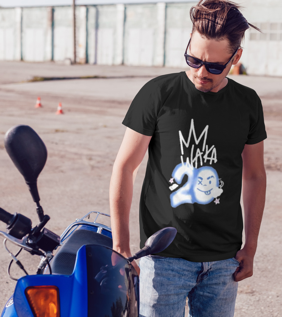 Waka Crew Waka 20 Birthday Bundle MM Style Cloud Star Emoji T-Shirt