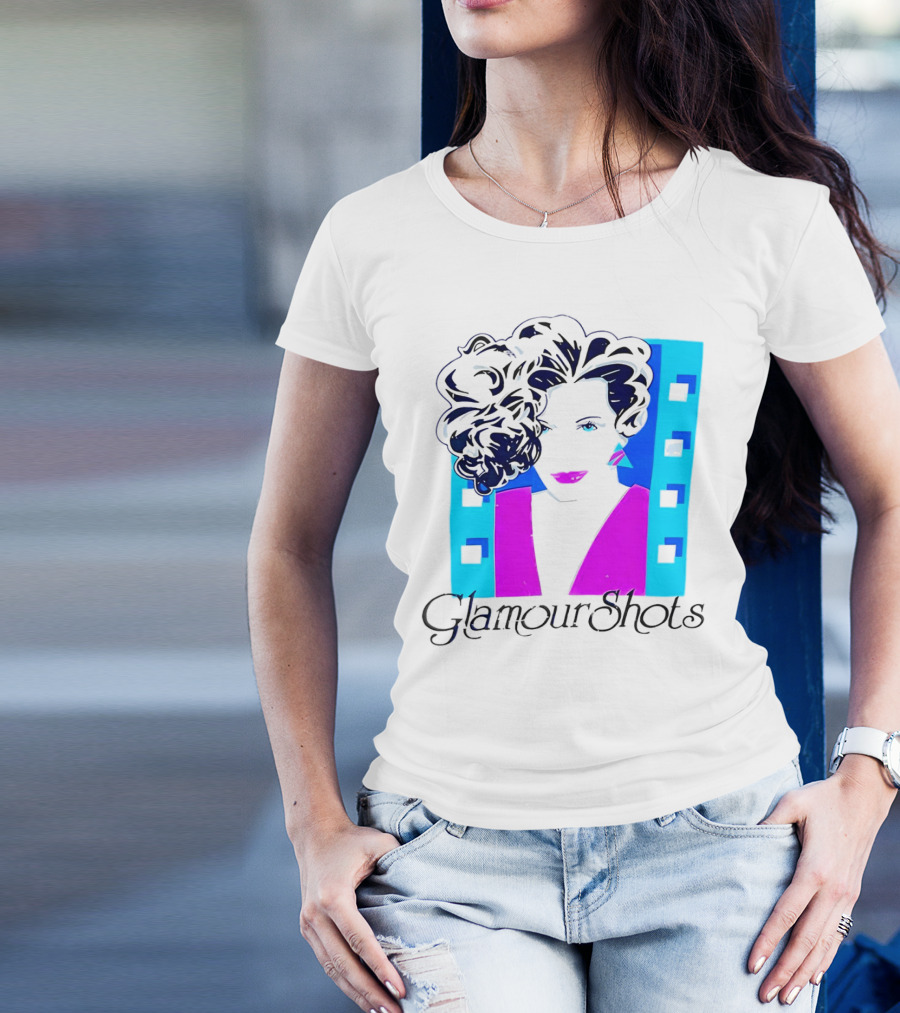 Retro 80s Glamour Shots Abstract T-Shirt