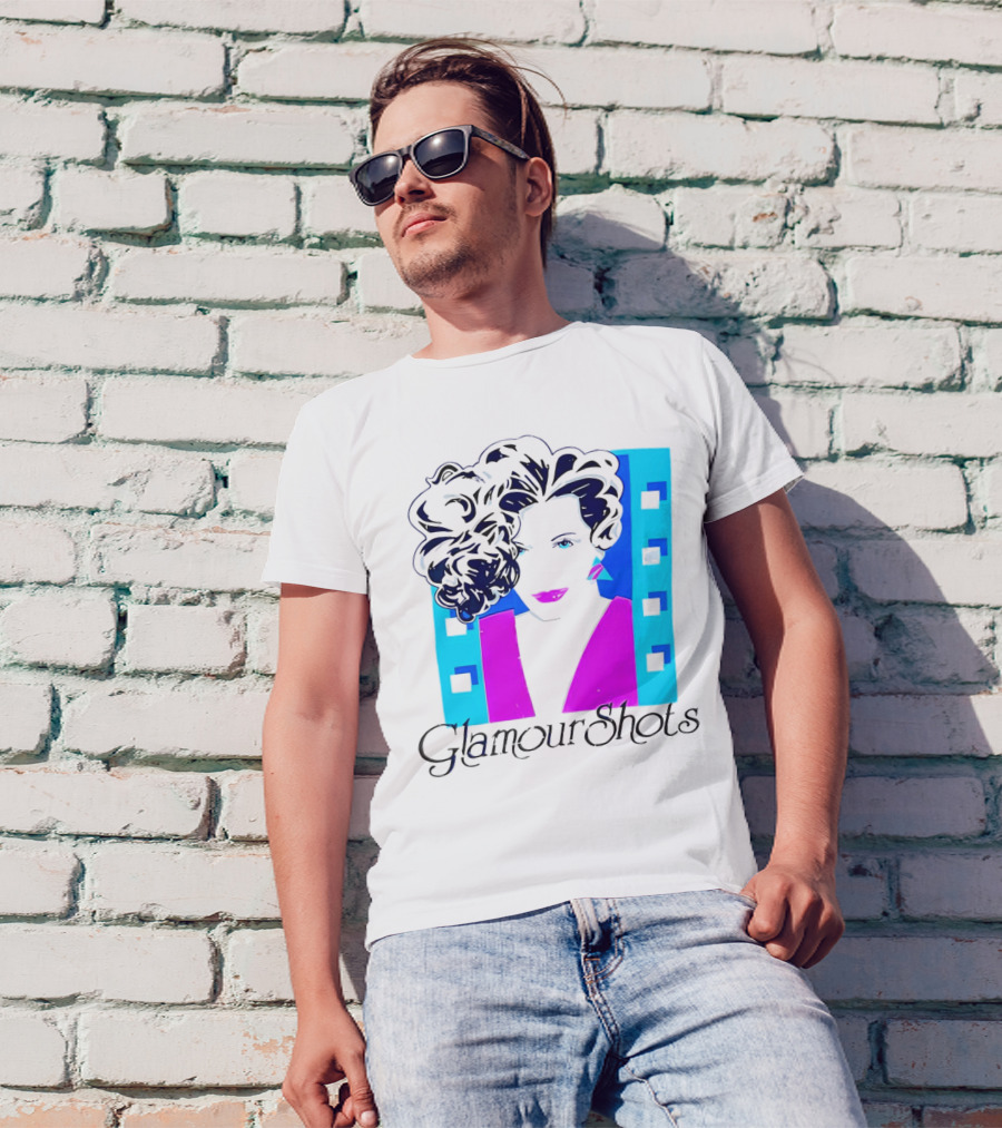 Retro 80s Glamour Shots Abstract T-Shirt