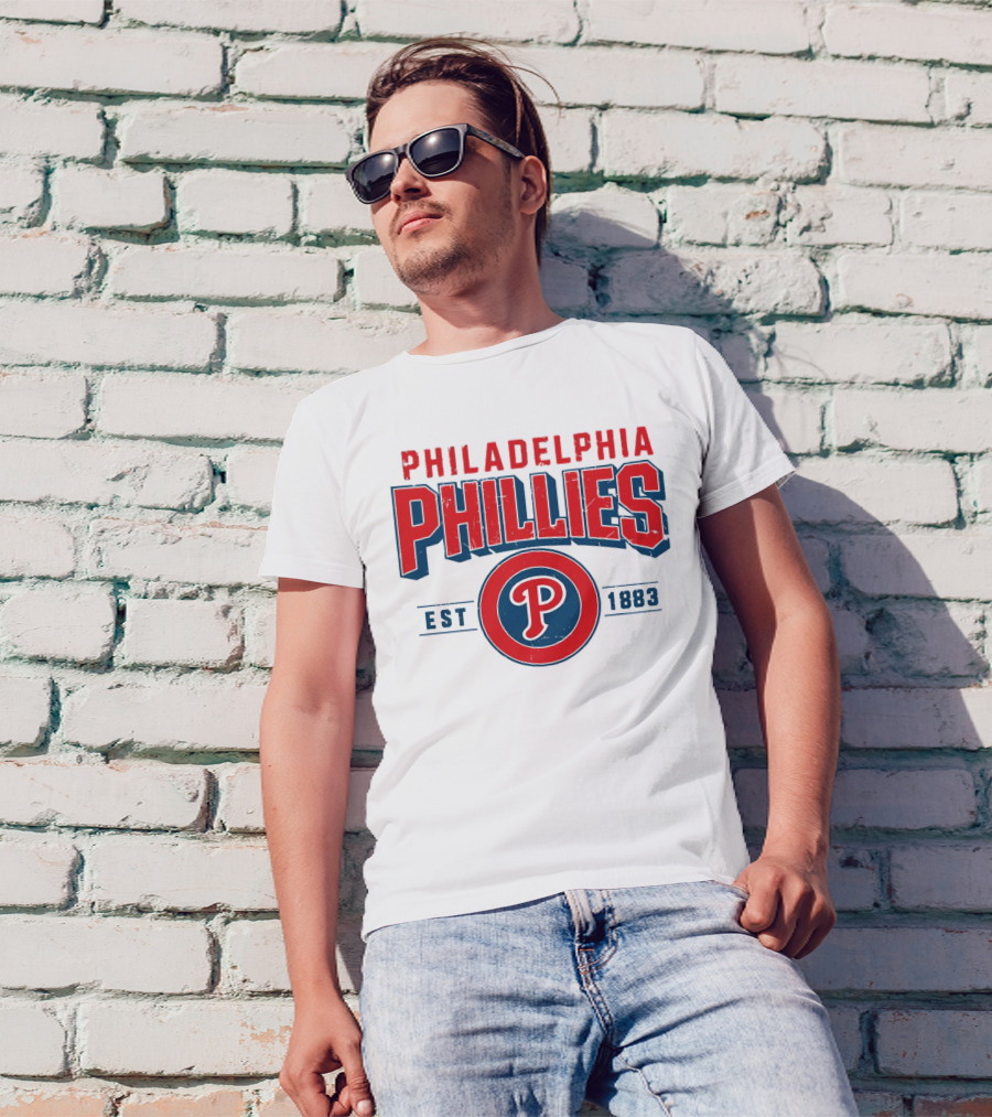 Philadelphia Phillies Est 1883 Vintage Logo P T-Shirt