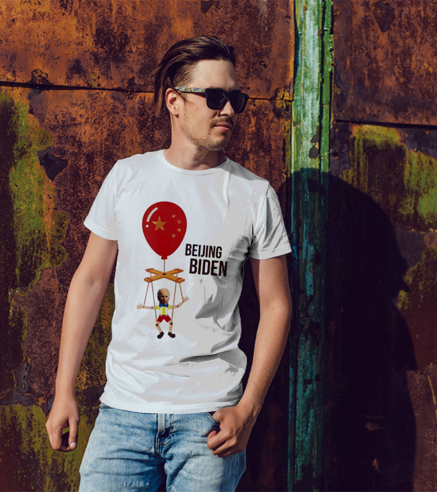 Beijing Biden Puppet Cartoon Balloon Stars T-Shirt