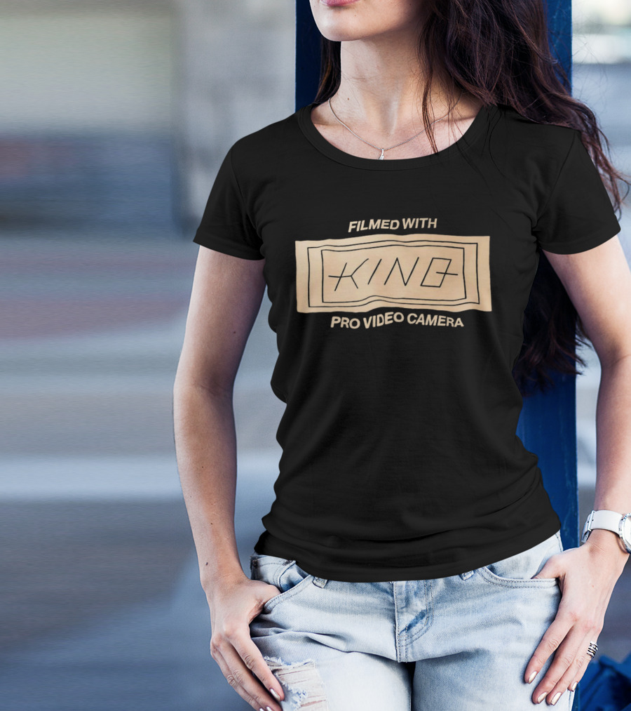 FILMED WITH KING PRO VIDEO CAMERA VINTAGE STYLE RECTANGLE T-Shirt
