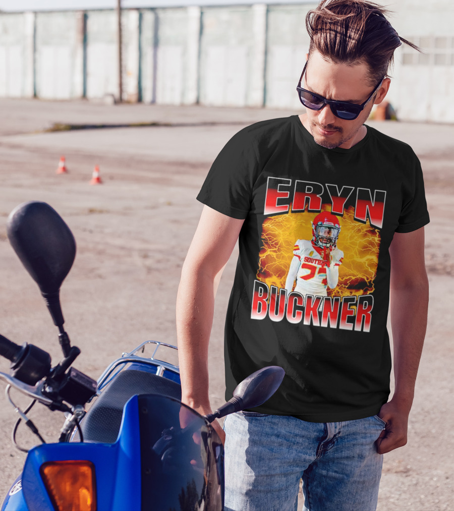 Eryn Buckner Southern Football Vintage Style With Lightning Background T-Shirt