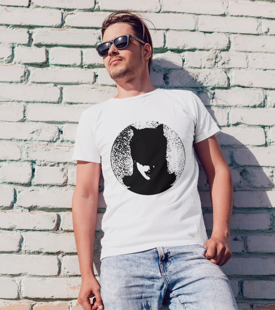 Batwoman The Boy Is Mine Dark Silhouette Circle T-Shirt