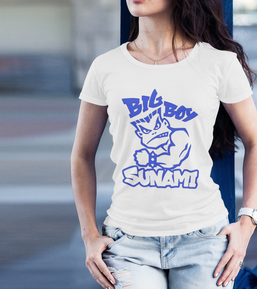 Big Boy Sunami Punching Character T-Shirt