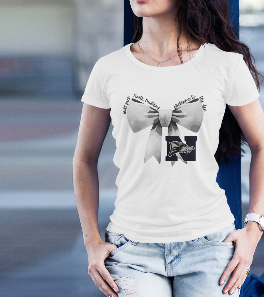 North Paulding Wolfpack Welcome To The Den Bowtie T-Shirt