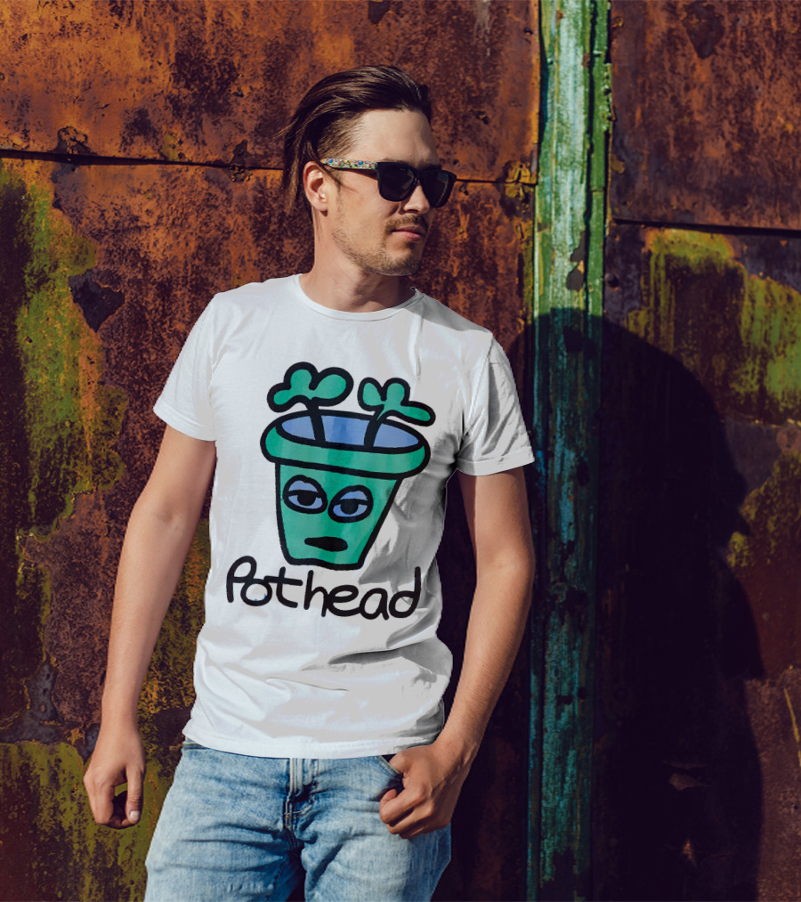 For The Homies Pothead Plant Cartoon T-Shirt