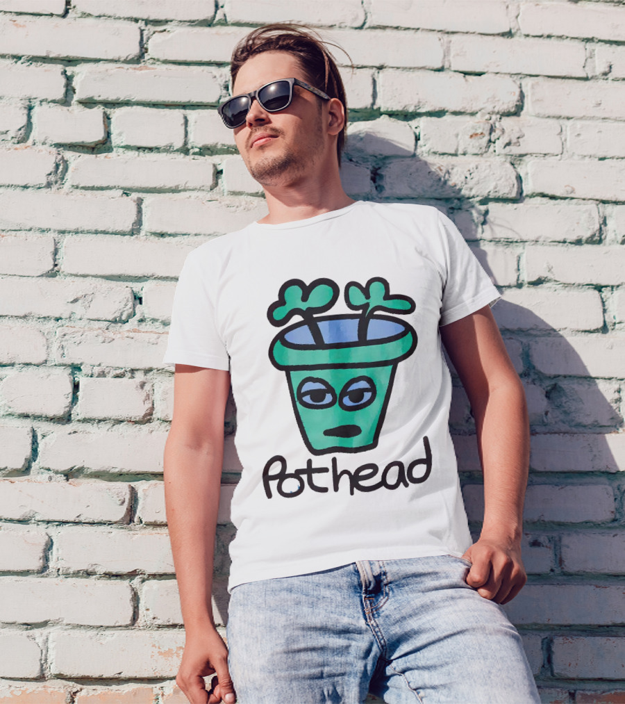 For The Homies Pothead Plant Cartoon T-Shirt