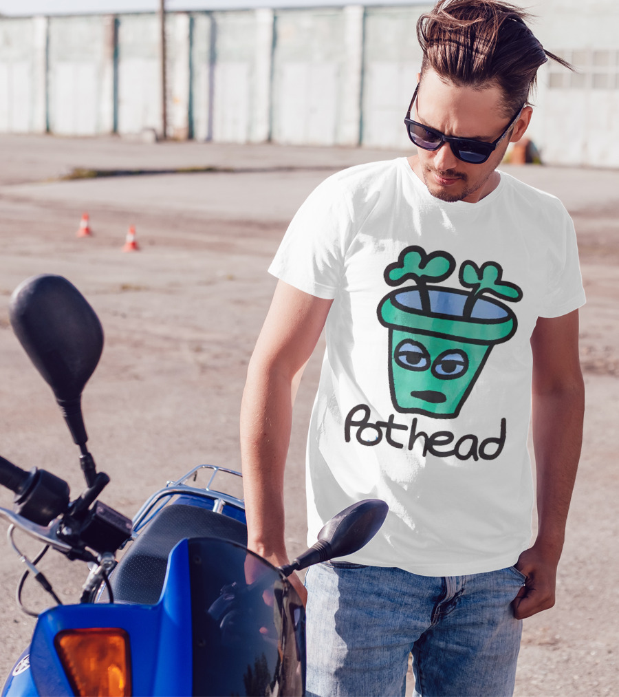 For The Homies Pothead Plant Cartoon T-Shirt