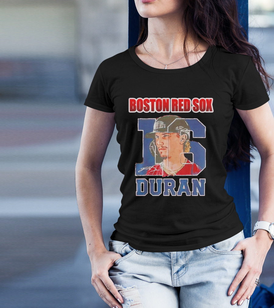 Boston Red Sox Jarren Duran 16 Portrait Patch T-Shirt