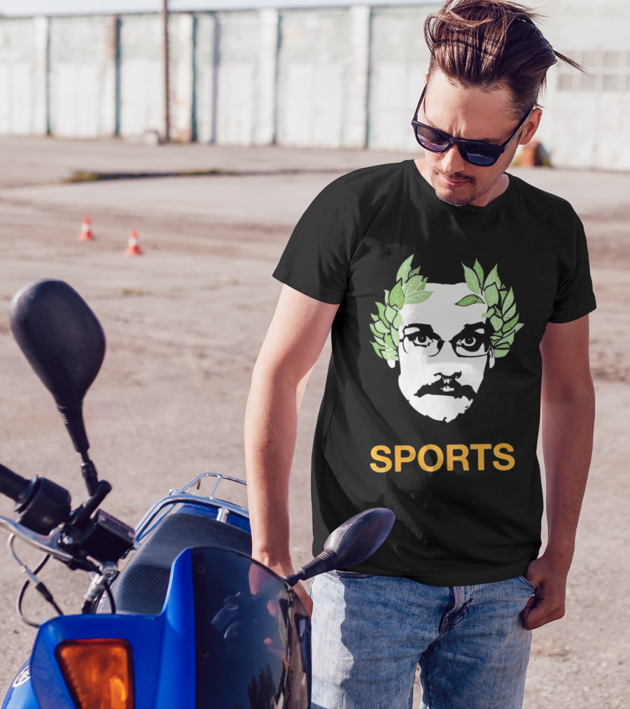 Olympic John Laurel Wreath Face Sports T-Shirt