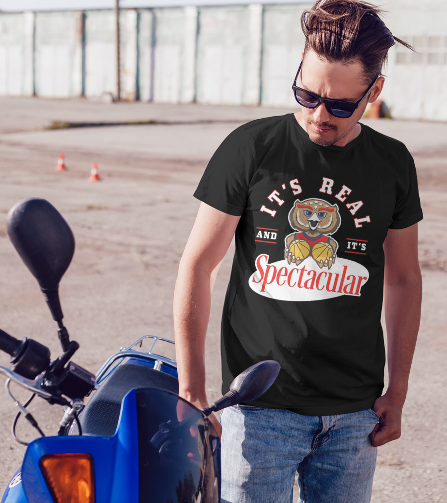 It's Real And It's Spectacular Florida Atlantic Owls Mascot T-Shirt