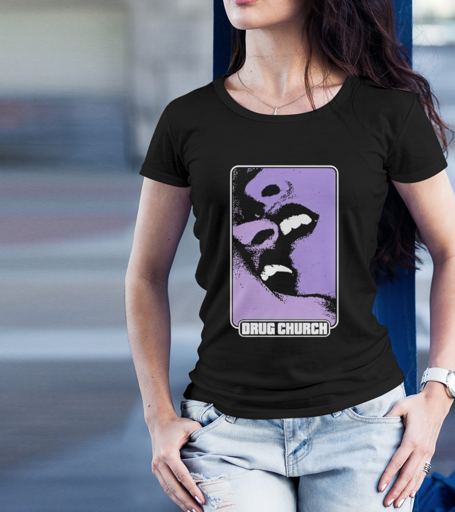 Drug Church Purple Lips Pure Noise T-Shirt