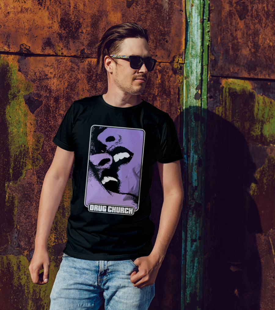 Drug Church Purple Lips Pure Noise T-Shirt