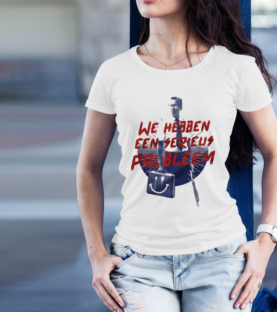 We Hebben Een Serieus Probleem Smiley Bag Man In Shadow T-Shirt